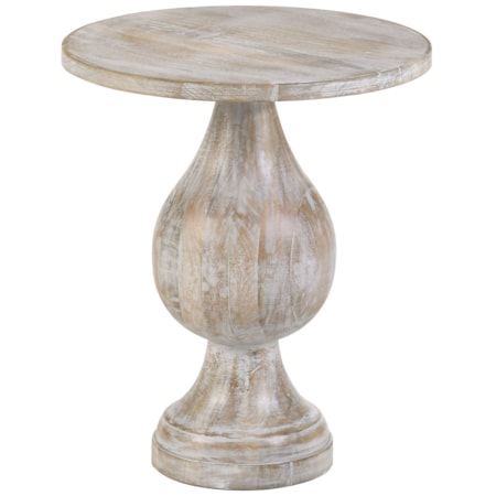 Pedestal Base Accent Side Table