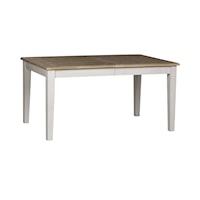 Farmhouse Rectangular Dining Table with Leaf Insert