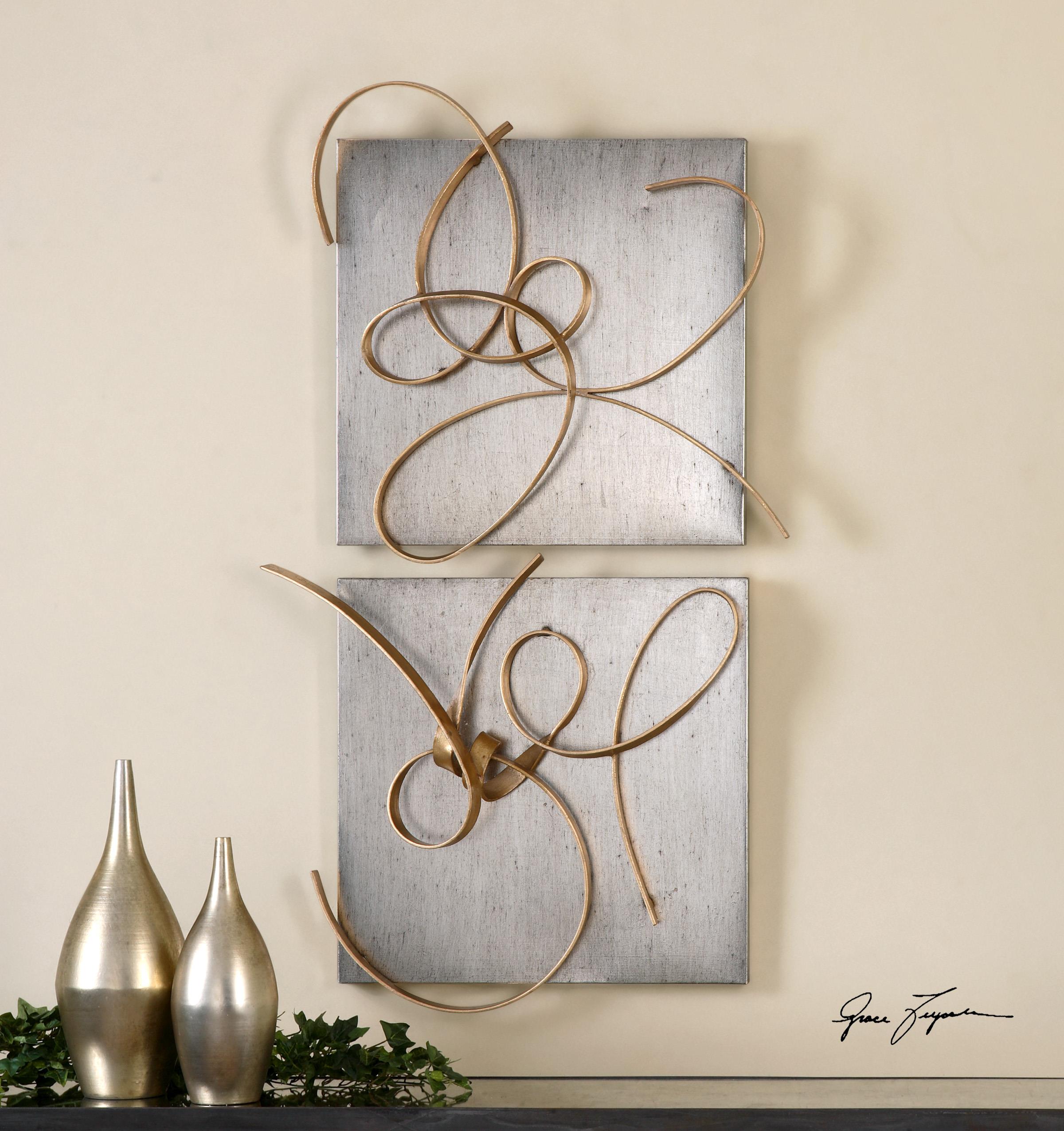 Uttermost Alternative Wall Decor Harmony Metal Wall Art, S/2