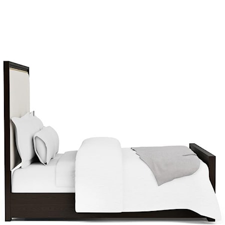 Upholstered King Panel Bed