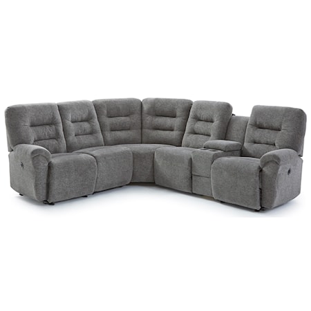 4-Seat Reclining Sectional Sofa