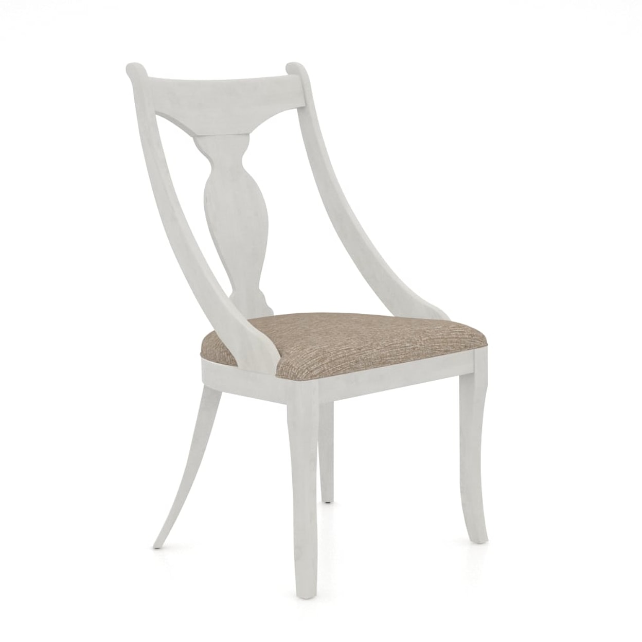 Canadel Farmhouse Customizable Dining Chair with Uph. Seat