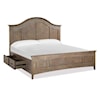 Magnussen Home Paxton Place Bedroom Queen Arched Storage Bed 