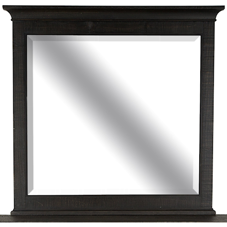 Traditional Landscape Mirror with Crown Molding