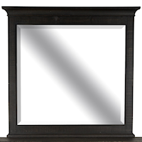 Traditional Landscape Mirror with Crown Molding