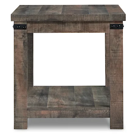 Casual Rustic End Table