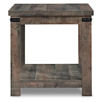 Casual Rustic End Table