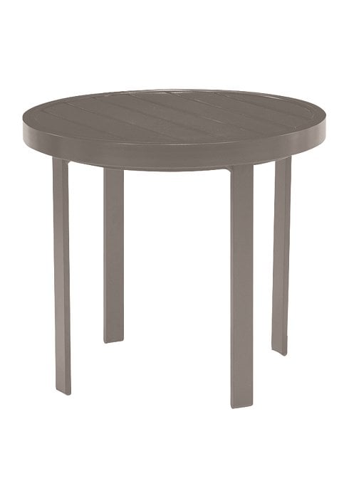 Aluminum 24" Round End Table