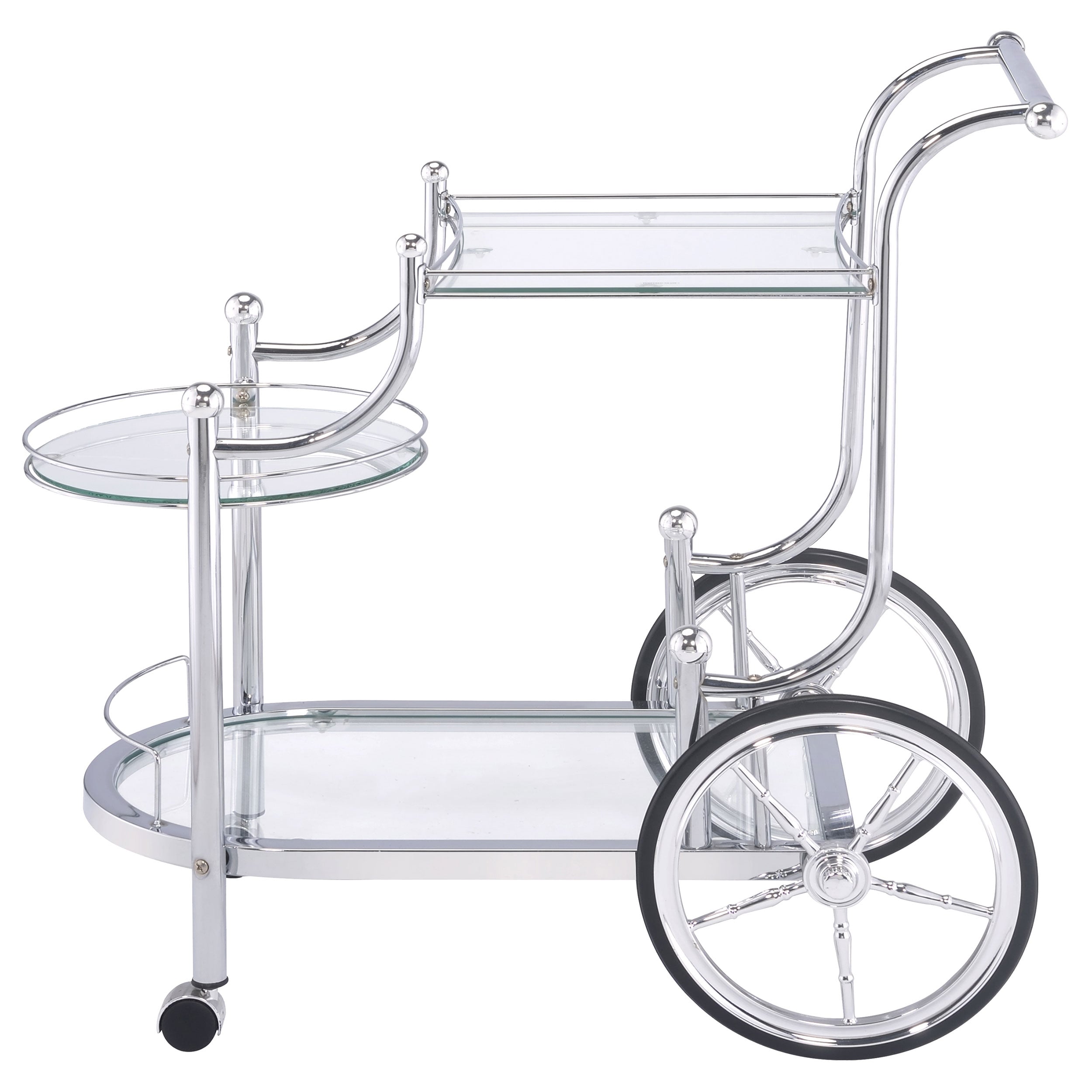 Sarandon 3-tier Glass Shelf Bar Cart