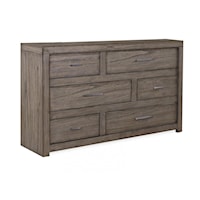 Contemporary 6-Drawer Dresser with Felt-Lined Drawers