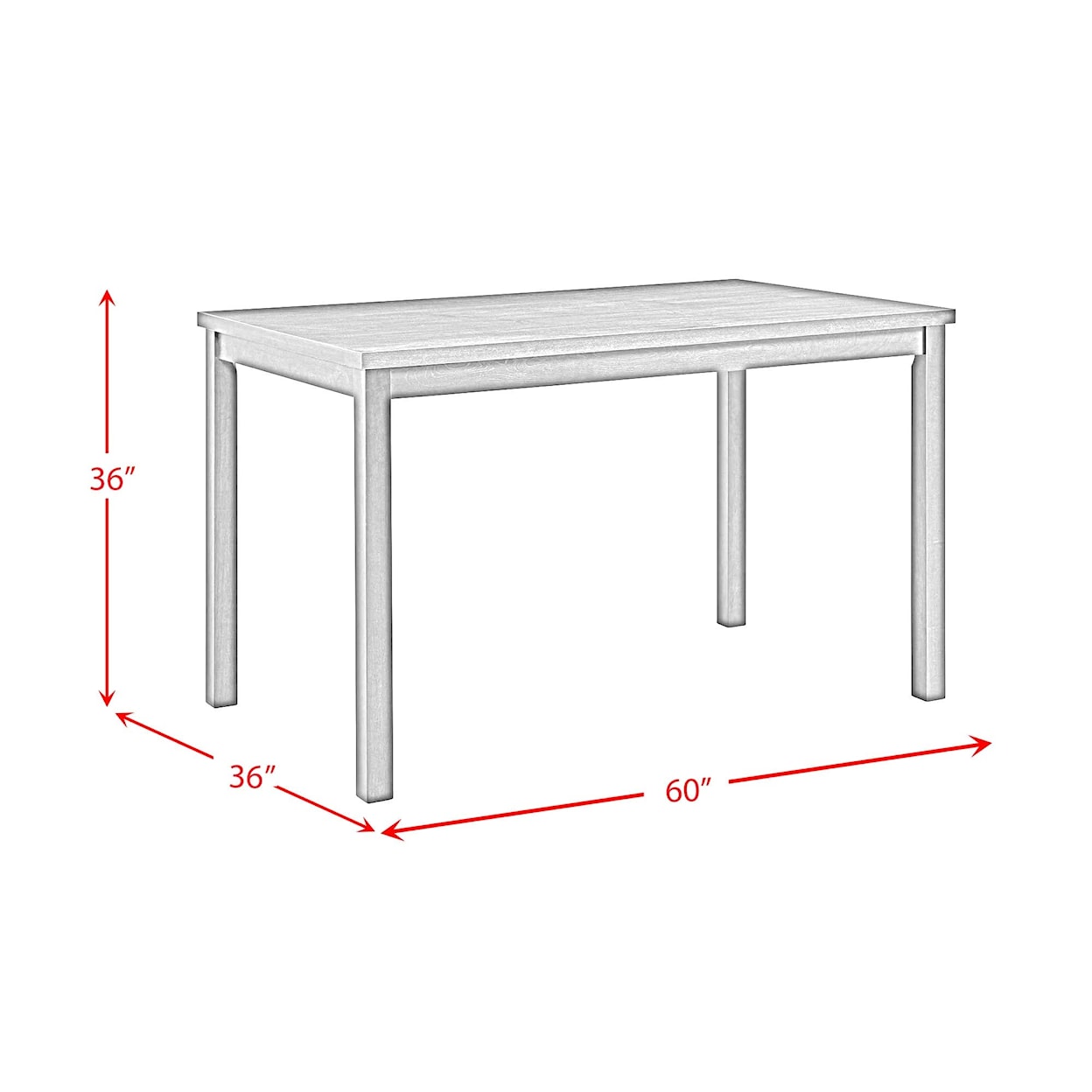 Elements Alvin 7-Piece Counter Height Dining Set 