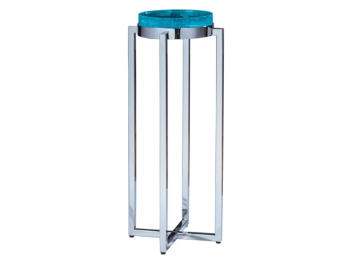 Contemporary Spot Table with Glass Top