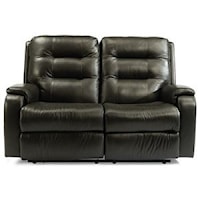 Contemporary Power Reclining Loveseat