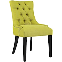 Fabric Dining Chair with Button Tufting