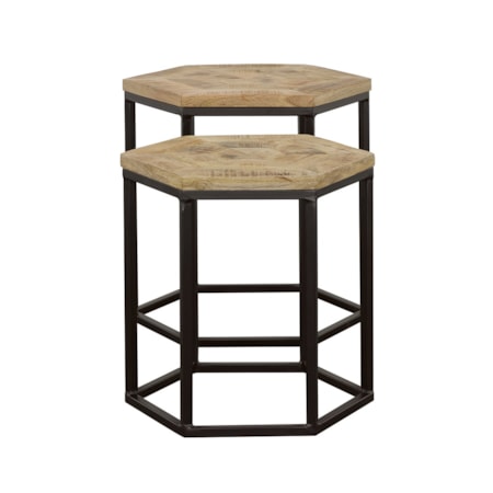 Adger 2-piece Hexagonal Nesting Tables and