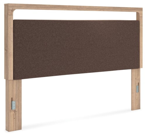 King Upholstered Panel Headboard