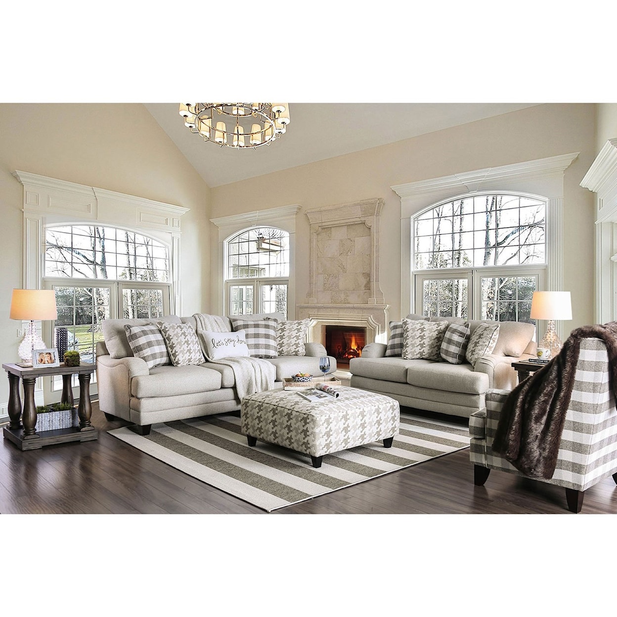 Furniture of America Christine Living Room Group