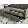 Ashley Furniture Signature Design Kerle 2-Piece Sectional with Pop Up Bed
