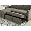 Signature Design by Ashley Furniture Kerle 2-Piece Sectional with Pop Up Bed