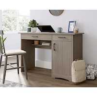 Transitional Office Desk with Flip-Down Keyboard/Mousepad