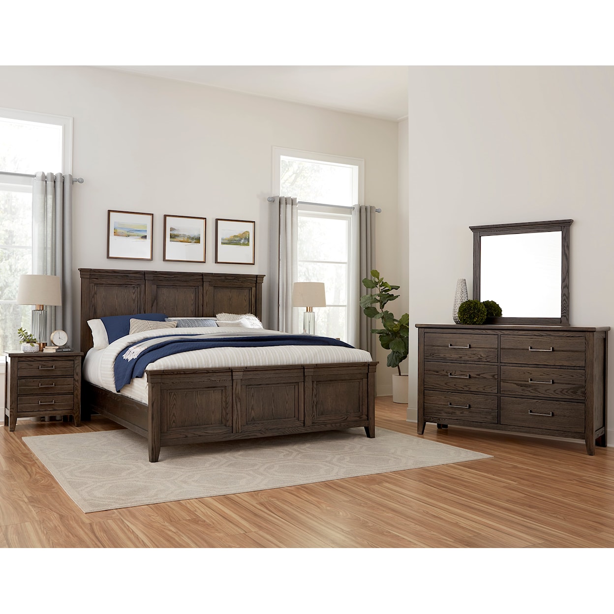 Vaughan-Bassett Passageways 3-Drawer Nightstand