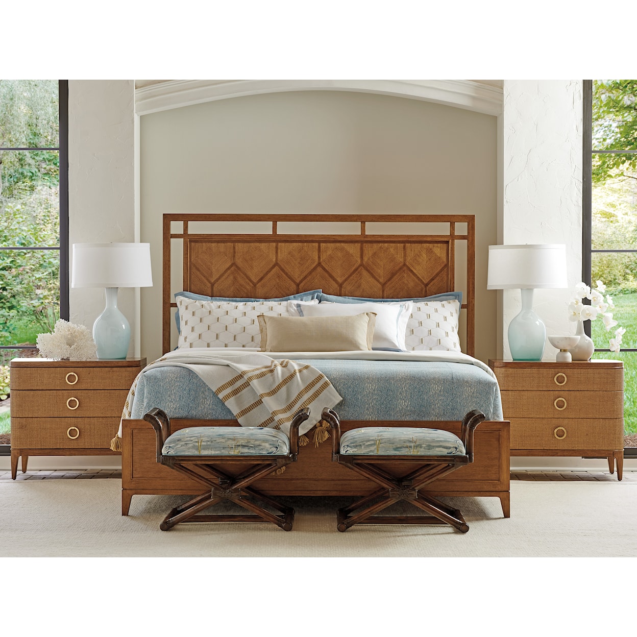 Tommy Bahama Home Palm Desert Rancho Mirage King Panel Bed