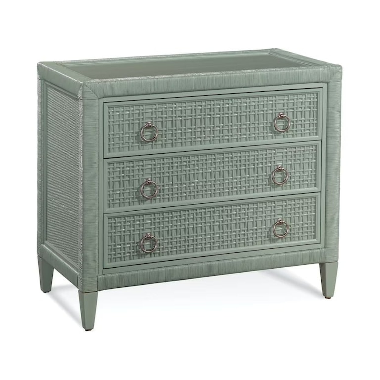 Braxton Culler Naples Naples Three Drawer Rattan Chest