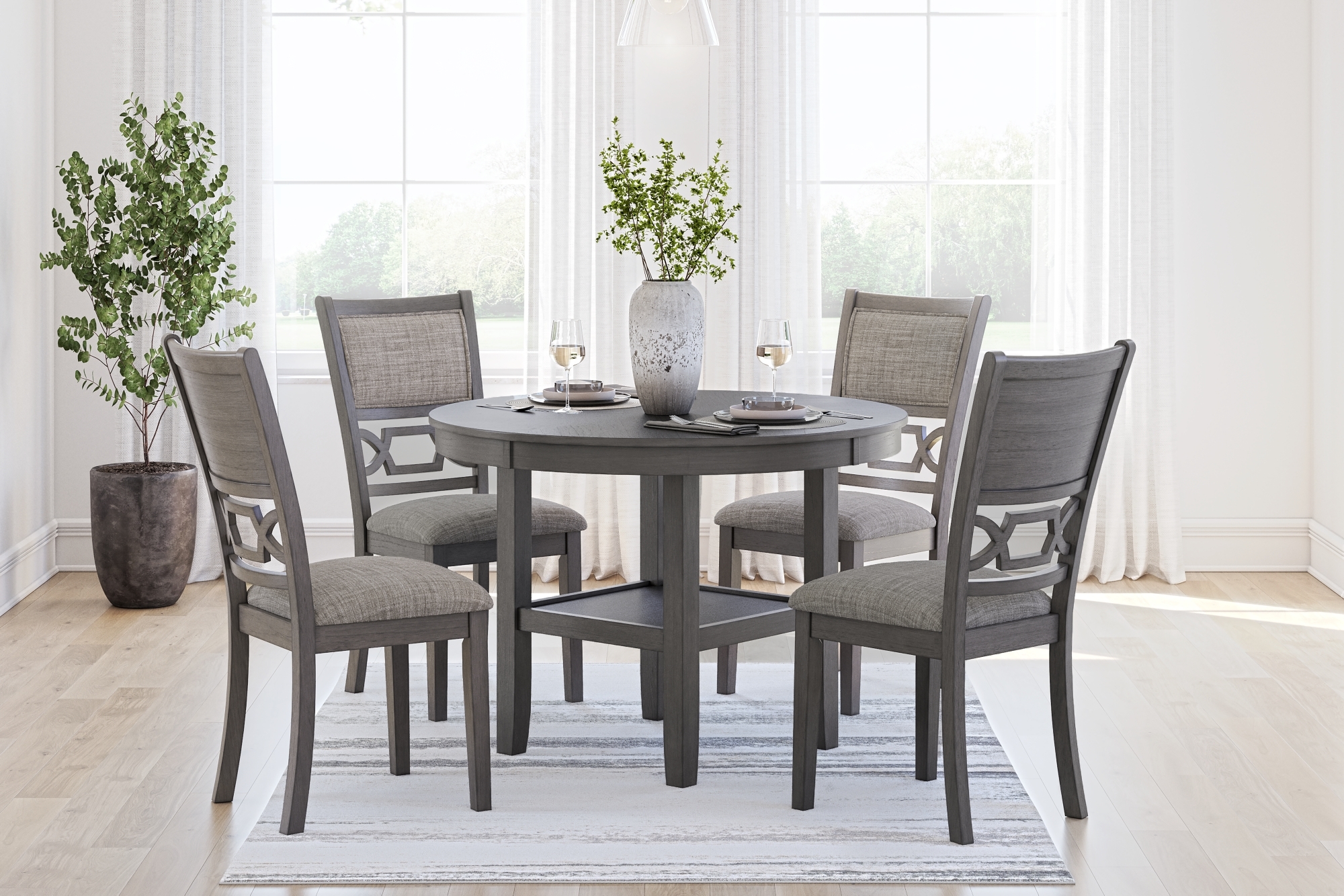 Dining Room Table Set (Set Of 5)