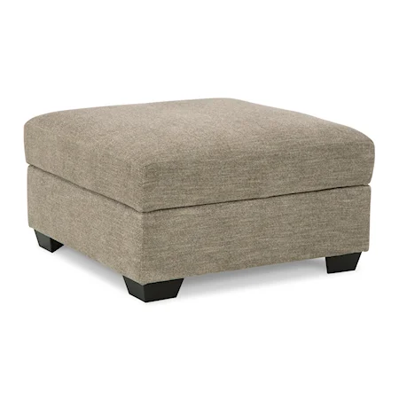 Square Cocktail Ottoman With Storage and Reversible Top