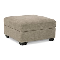 Square Cocktail Ottoman With Storage and Reversible Top
