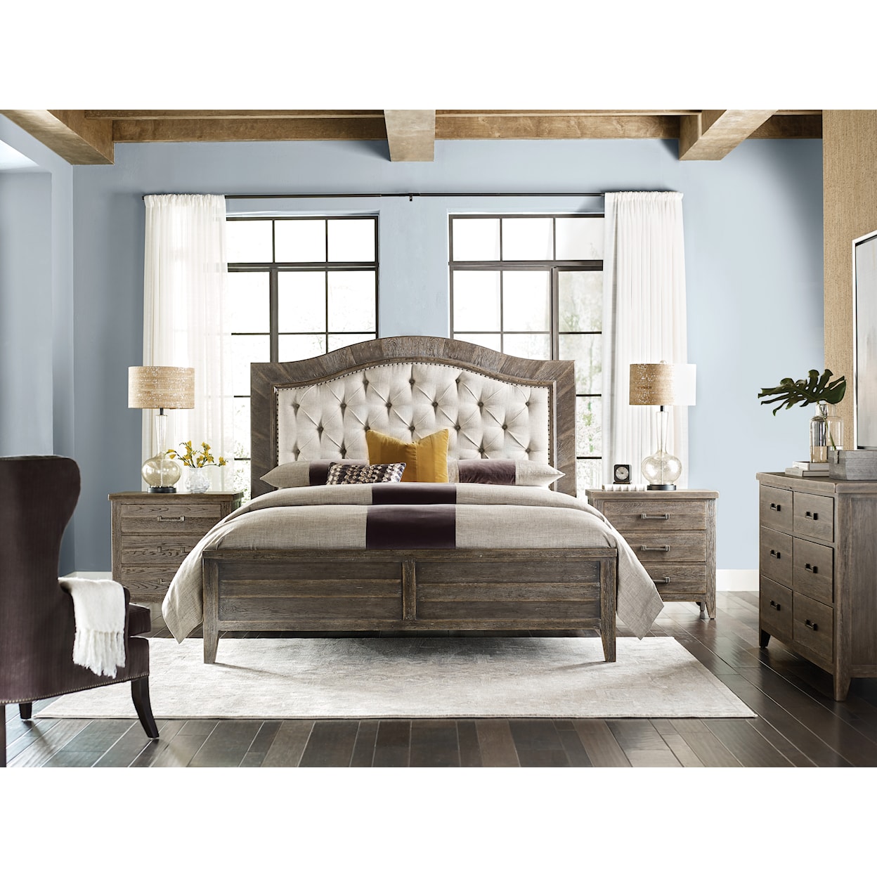 American Drew Emporium King Bedroom Group