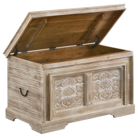 Nilay Wood Storage Trunk and