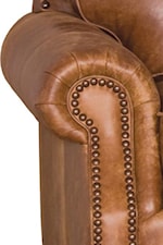 Pleated Rolled Arms with Nailhead Trim