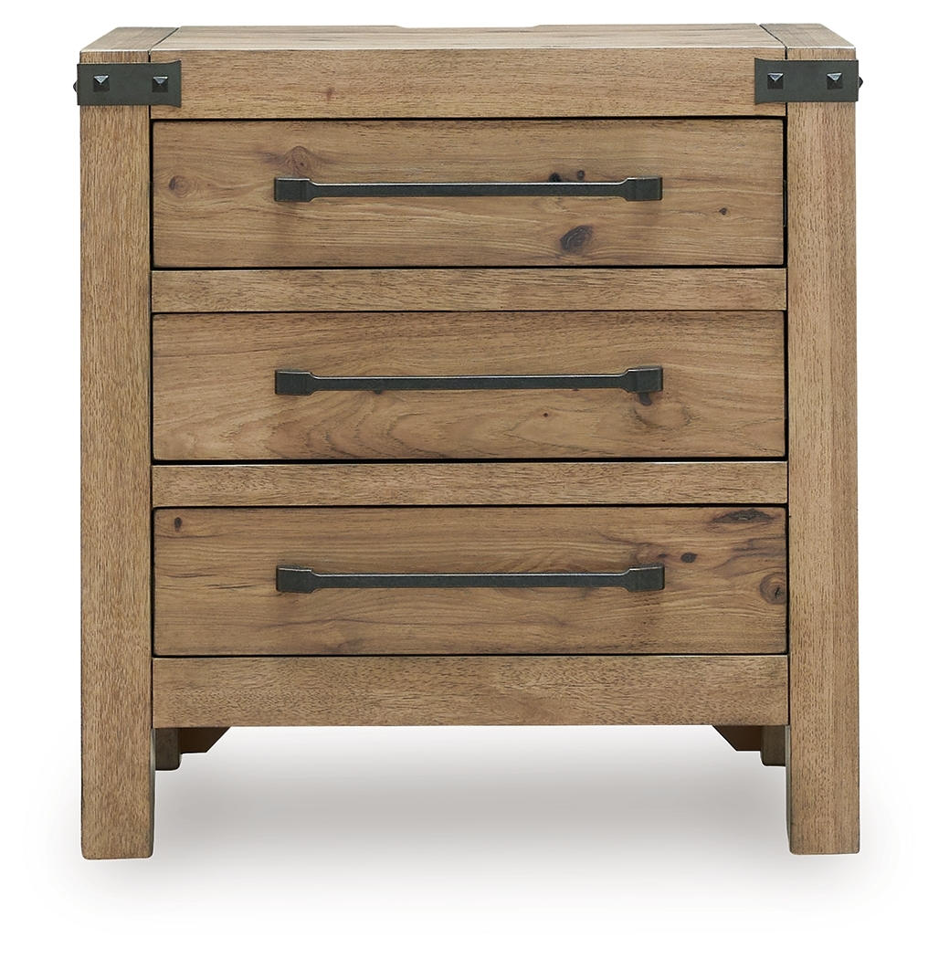 3-drawer Nightstand
