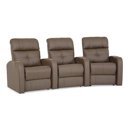 Audio 3-Seat Curved Theater Sectional