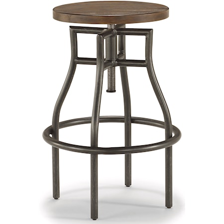 Industrial Stool with Adjustable Seat