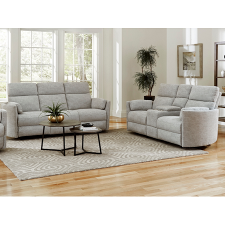 Power Reclining Sofa and Loveseat Set