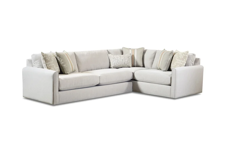 7000 CHARLOTTE PARCHMENT 2-Piece Sectional by Fusion Furniture at Howell Furniture