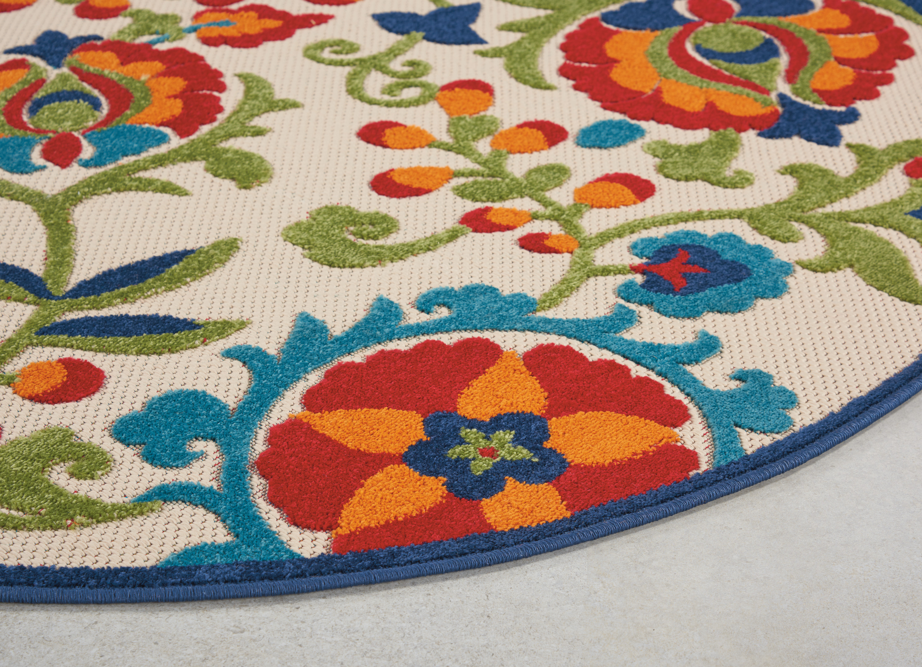 Nourison Aloha 5'3" Round  Rug