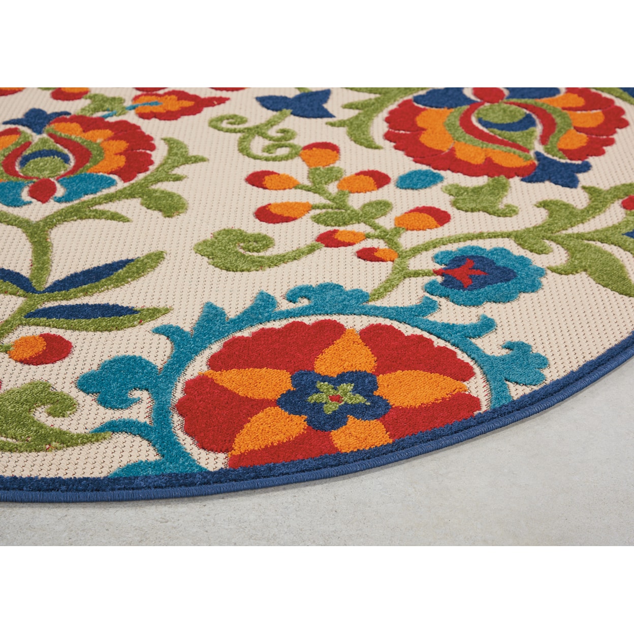 Nourison Aloha 5'3" Round  Rug