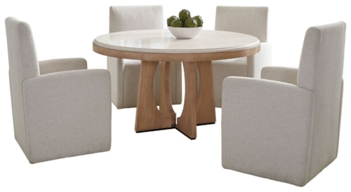 Transitional 5-Piece Dining Set