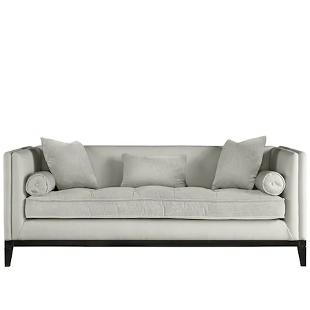 Hartley Sofa with Loose Throw Pillows and Tapered Legs