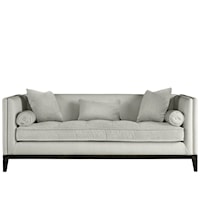 Hartley Sofa with Loose Throw Pillows and Tapered Legs