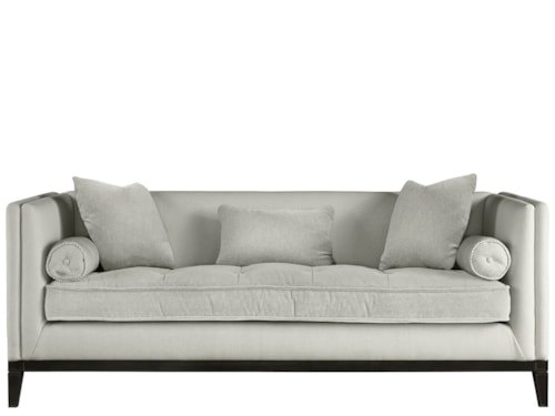 Hartley Sofa with Loose Throw Pillows and Tapered Legs