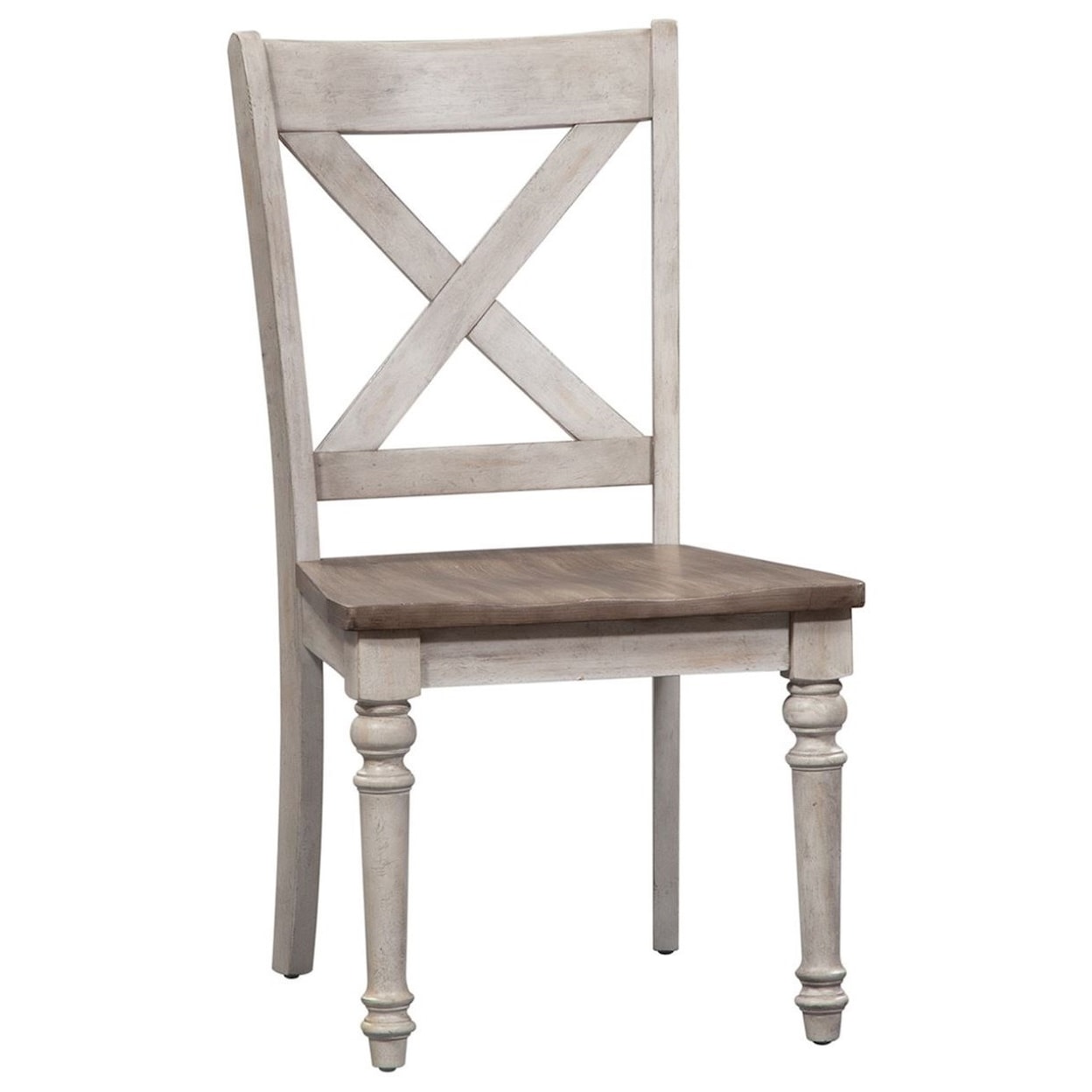 Liberty Furniture Cottage Lane X Back Wood Seat Side Chair (RTA)