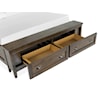 Magnussen Home Bay Creek Bedroom Queen Lamp Panel Storage Bed