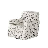 Swivel Chair with Rolled Arms