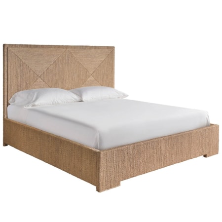 Woven Queen Panel Bed