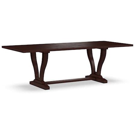 Farmhouse Dining Table with Trestle Base
