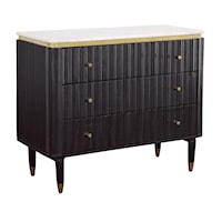 Transitional Three Drawer Chest